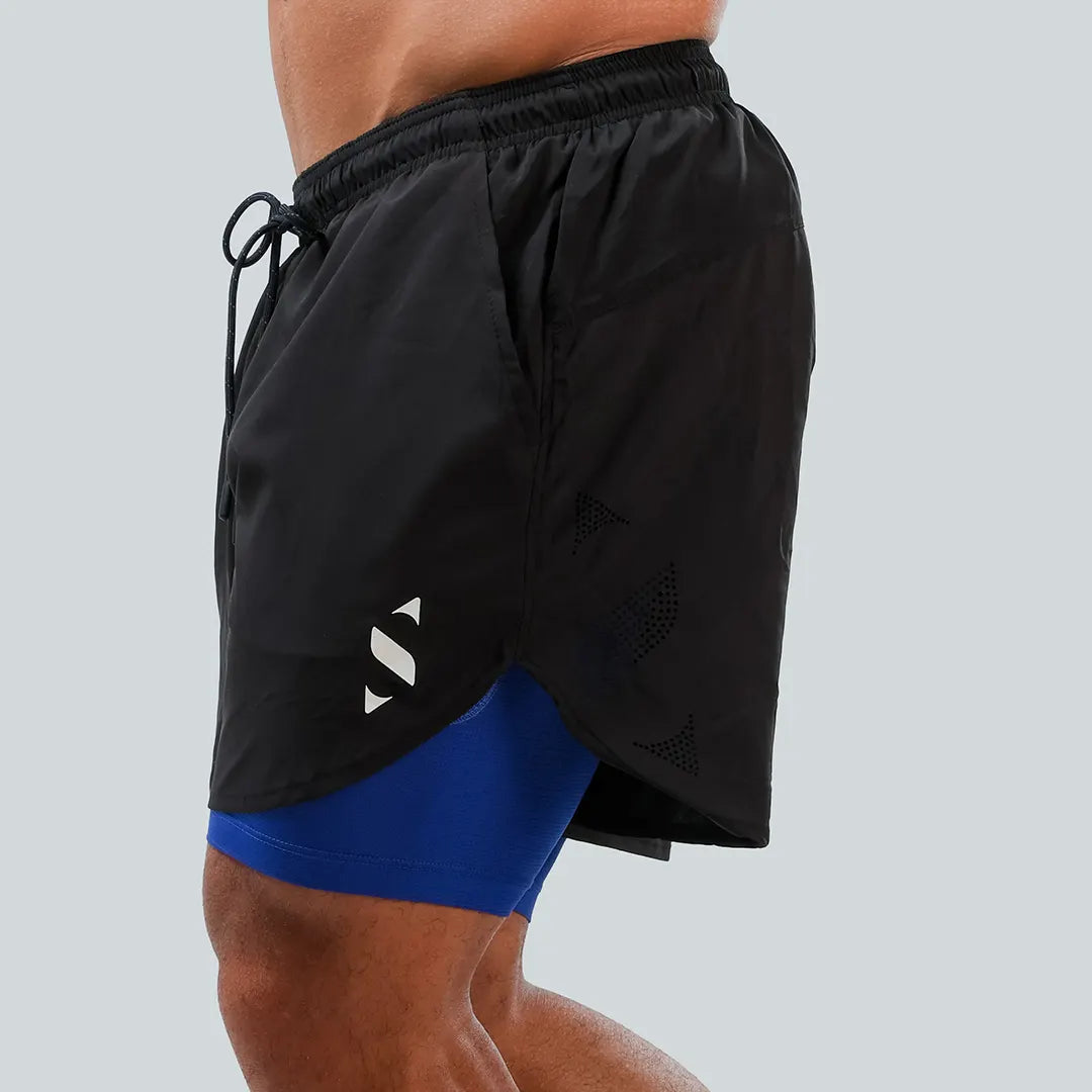 Performance Shorts 2×1 Blue