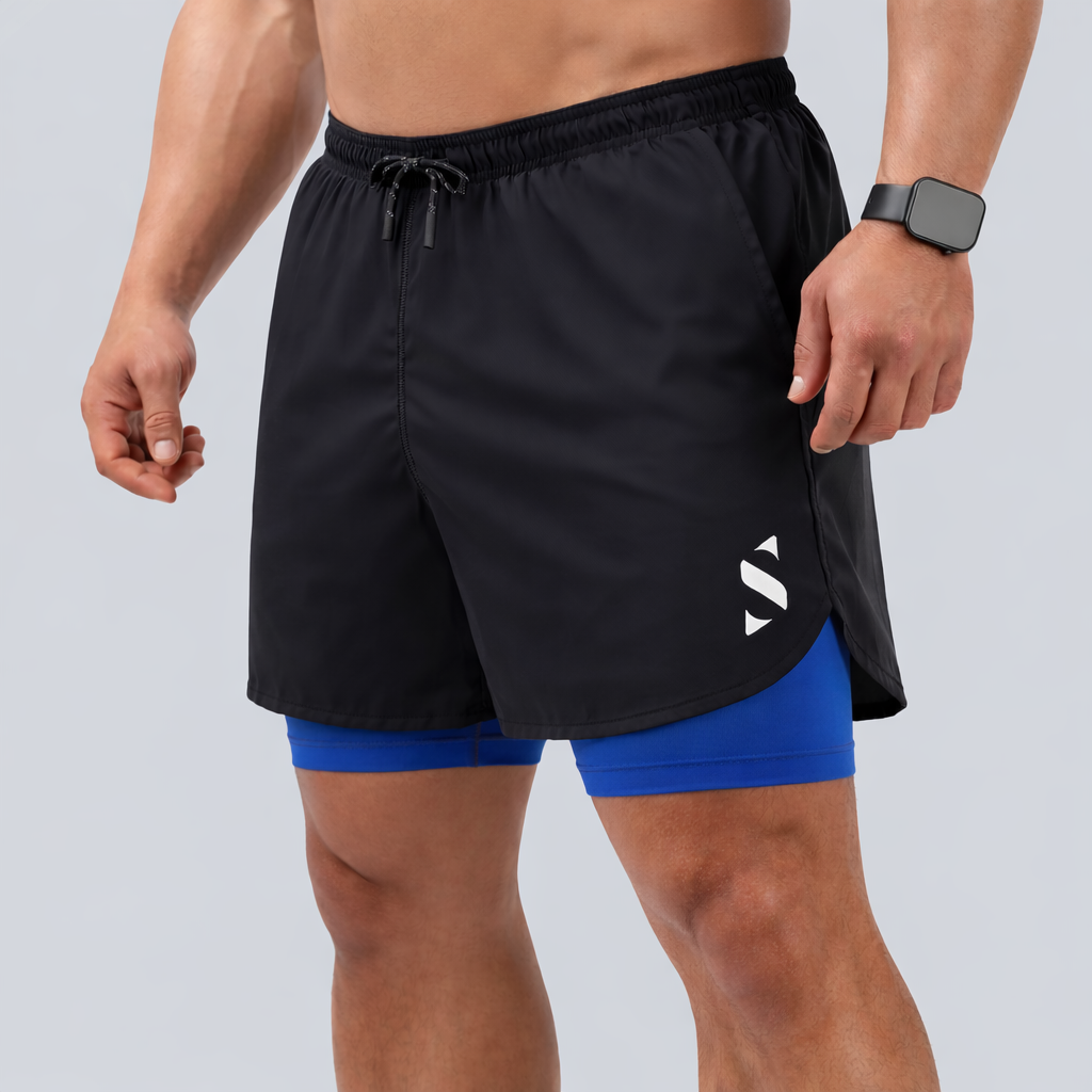 Training Shorts Blue / Yellow