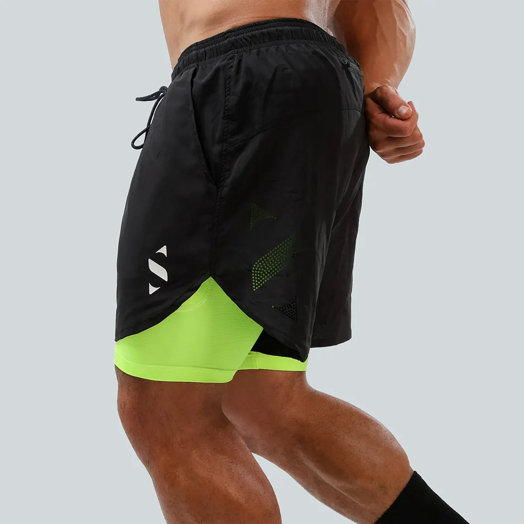 Performance Shorts 2×1 Yellow