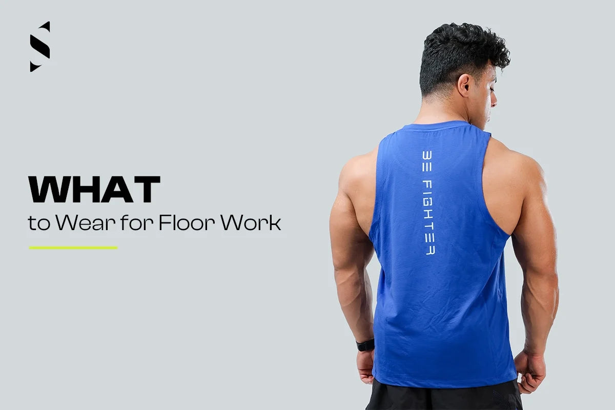 floor workout clothes men; gym clothes for mat training
