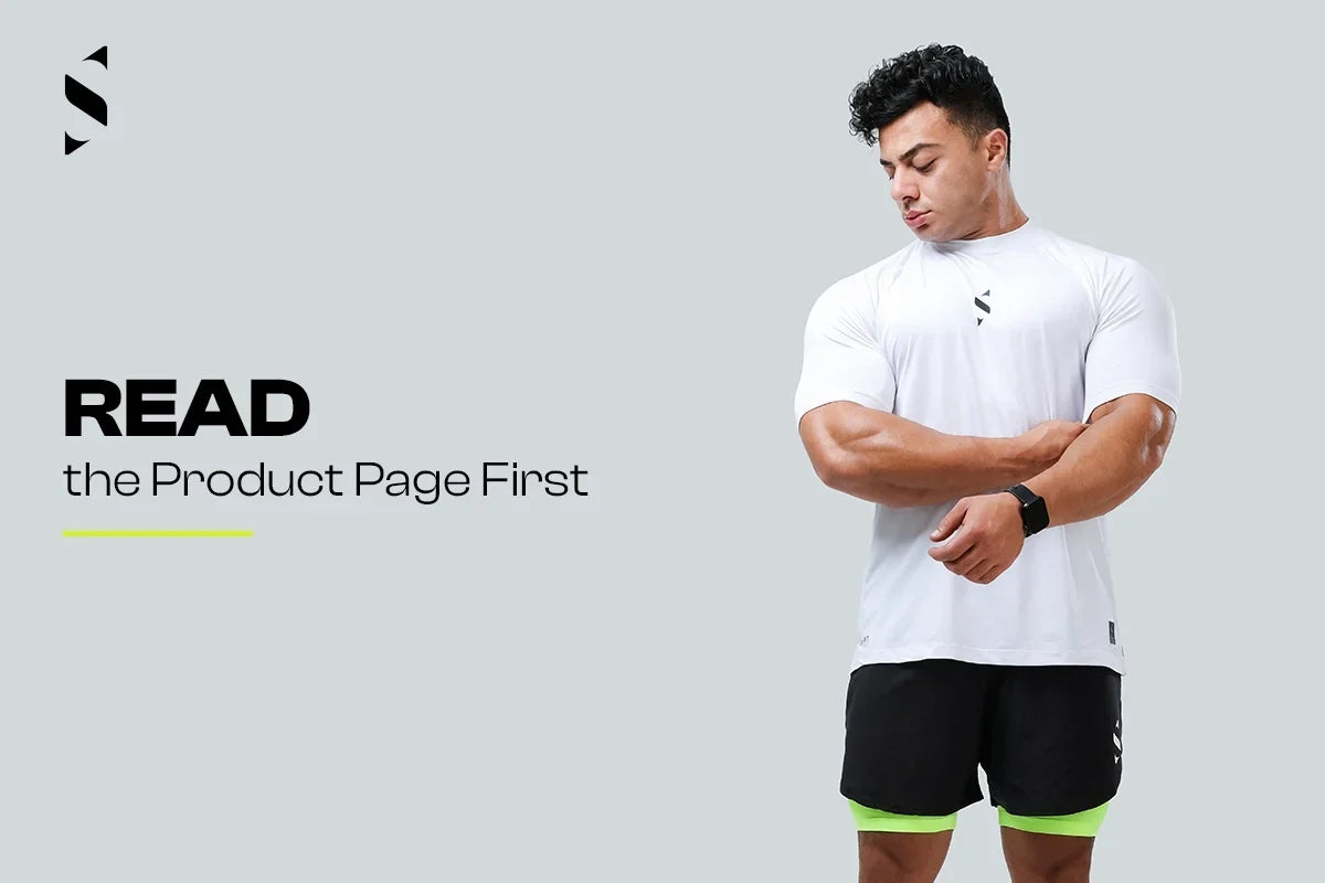 gym wear product page checklist; activewear product information Egypt