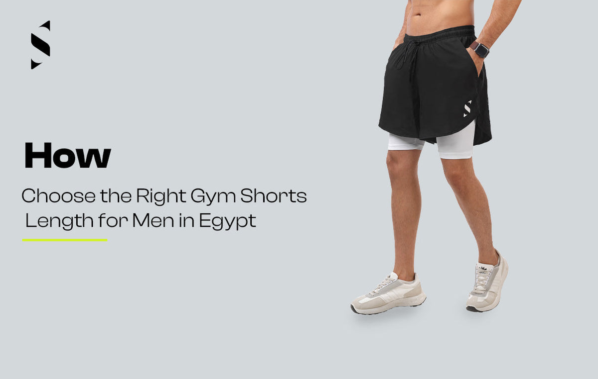 gym shorts length men Egypt