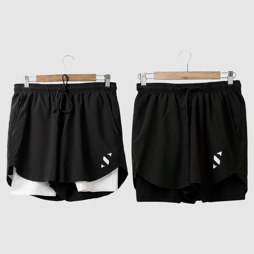 Training Shorts Black / White