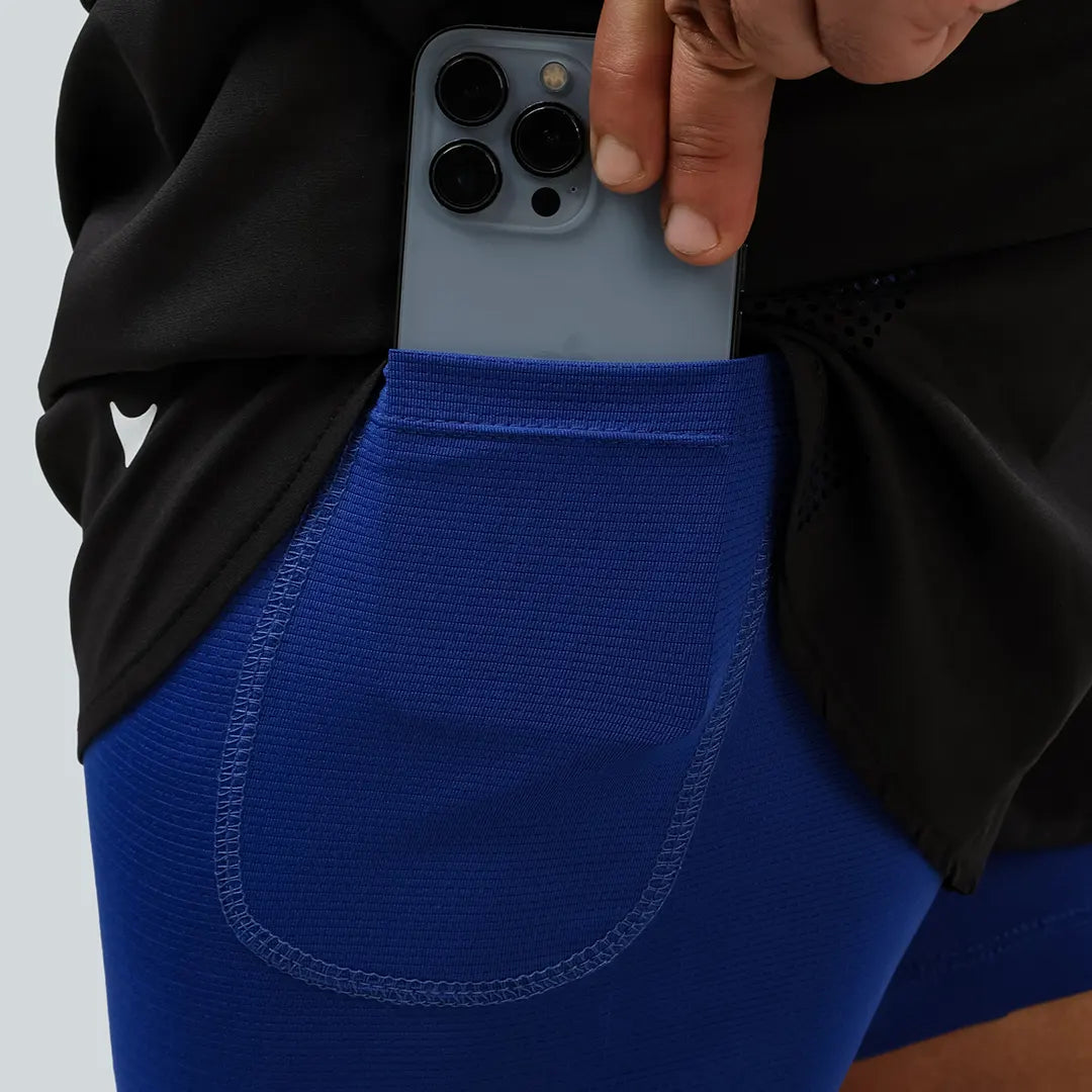 Training Shorts Blue / Yellow