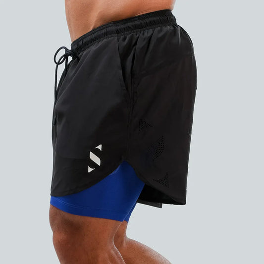 Performance Shorts 2×1 Blue