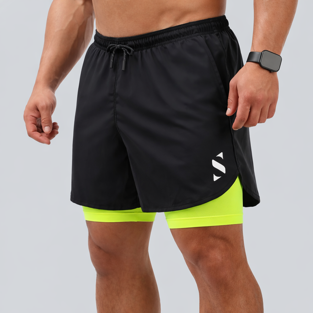 Performance Shorts 2×1 Yellow