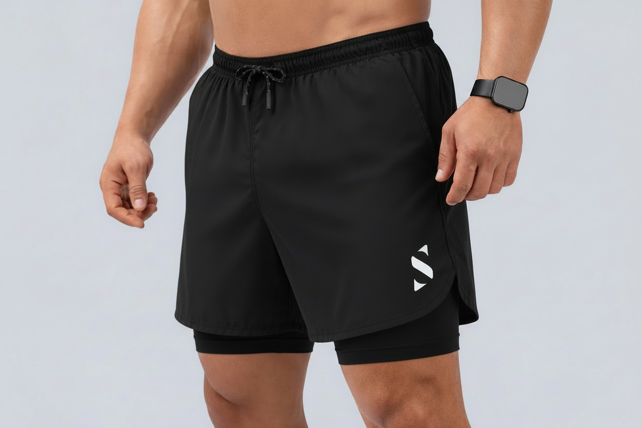 Performance Shorts 2×1 Black