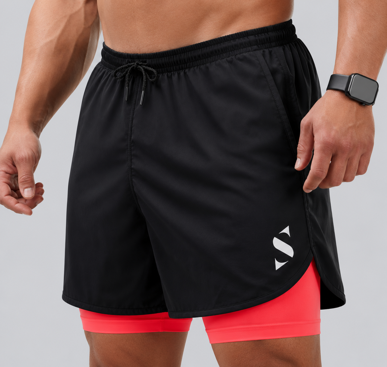Performance Shorts 2×1 Orange