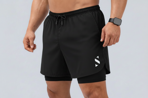 2 in 1 performance shorts