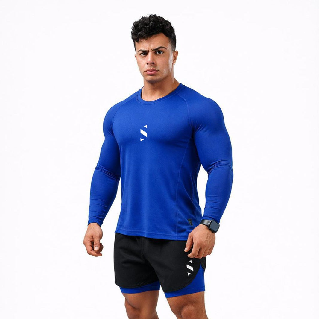 Compression Long Sleeve Blue