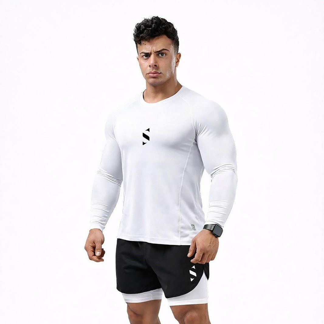 Compression Long Sleeve White